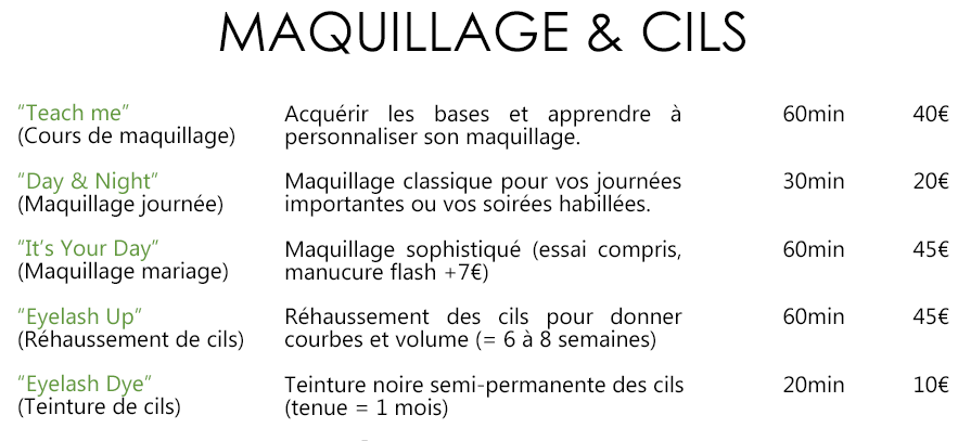 maquillage new price
